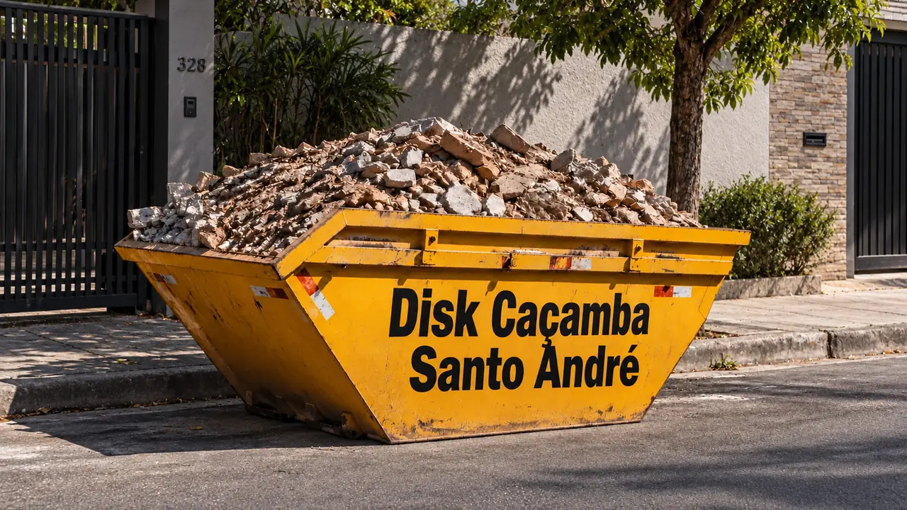 Disk caçamba para retirada de entulho em Santo André
