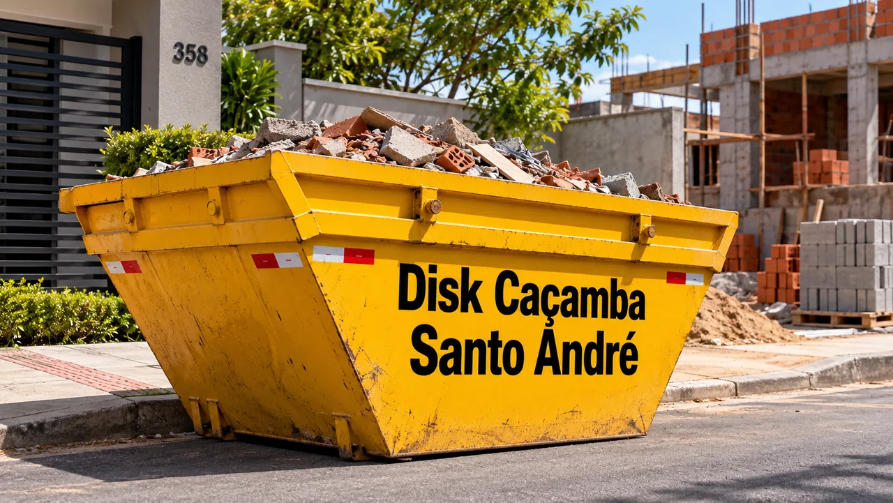 Caçamba para descarte de móveis, podas e materiais volumosos em Santo André