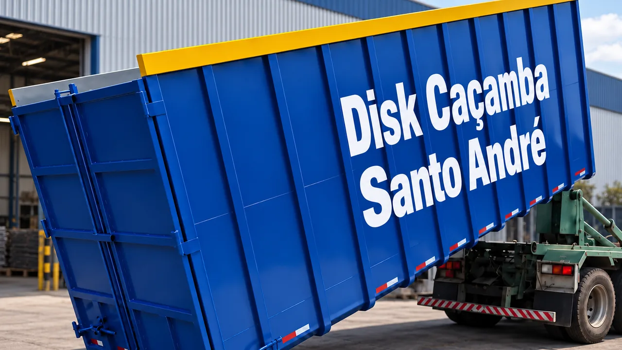 Container de entulho para obras, condomínios e empresas em Santo André